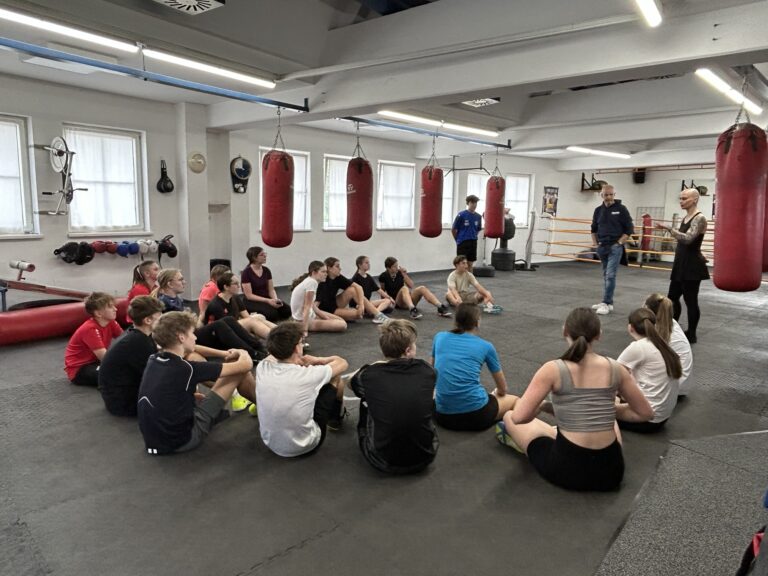 Boxtraining der 4a in Wörgl