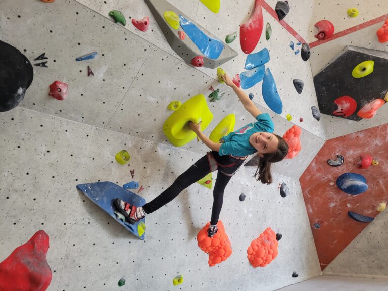 Ausflug in die Kletterhalle